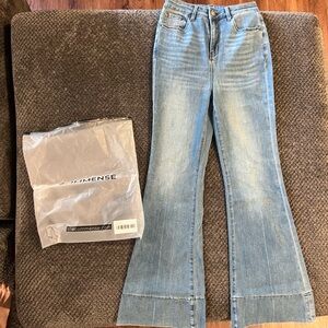 Commense Light Blue Flare Jeans